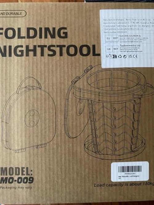 Retractable Portable Toilet Camping Toilet - Adjustable Height Camp Toilet Portable Potty for Camping, Car, Travel, Boat, Beach, Tent and Emergency Use