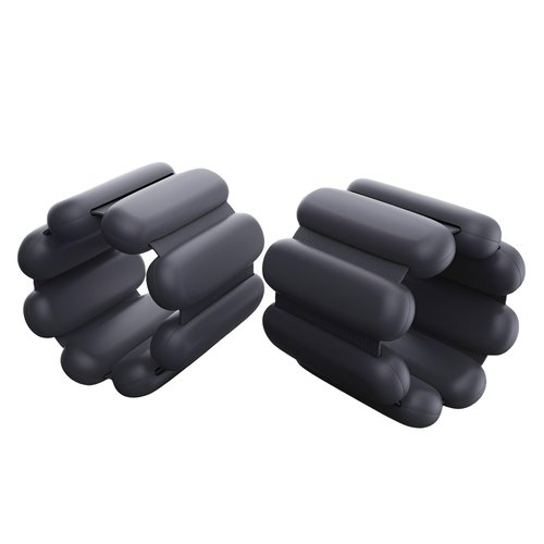 Ankle weights for women wrist weight: Adjustable ankle & wrist weights 2lbs(1lb each) for Pilates & Yoga exercise - Hand & Leg weights for women at home (Black, small)
