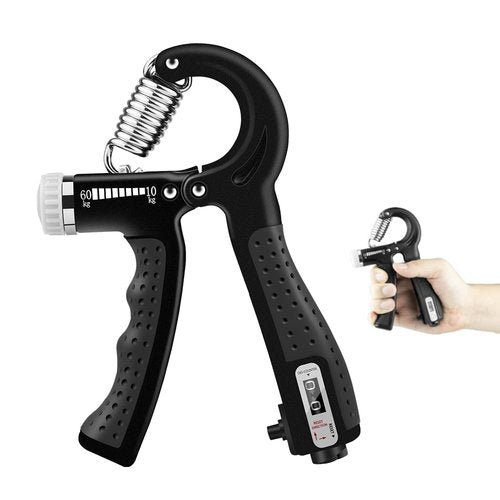SUCITY Hand Grip Strengthener Trainer - Hand Strengthener & Grip Strength - Forearm Grip Adjustable Resistance - Finger Stretcher, Hand Gripper, Finger Exerciser for Men/Women