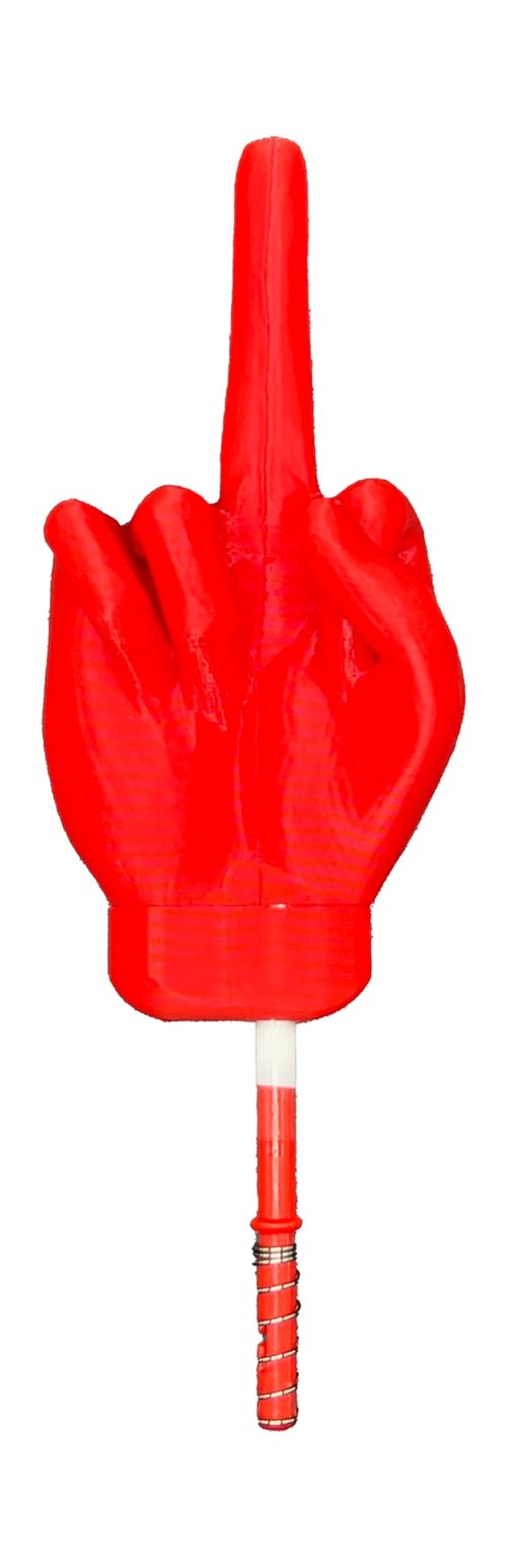 MakerMeech Funny Finger Fishing Bobber, Red, 1 Count