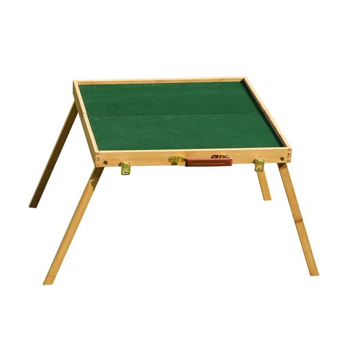 VPH Ivory Chinese Mahjong Set 144 Sheets Includes Folding Table Camping Essentials