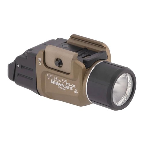 Streamlight 69459 TLR-7 HL-X USB 1000-Lumen 22000-Candela Rechargeable Rail Mounted Weapon Light, Includes Interchangeable High and Low Switches, Flat Dark Earth