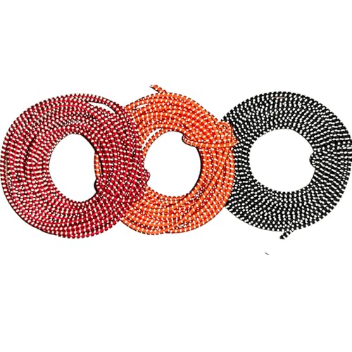 Reflective Shock Cord 3.5MM Diameter Elastic Bungee Cord Outdoor Tent Pack (Red 3.5MM-16FT)