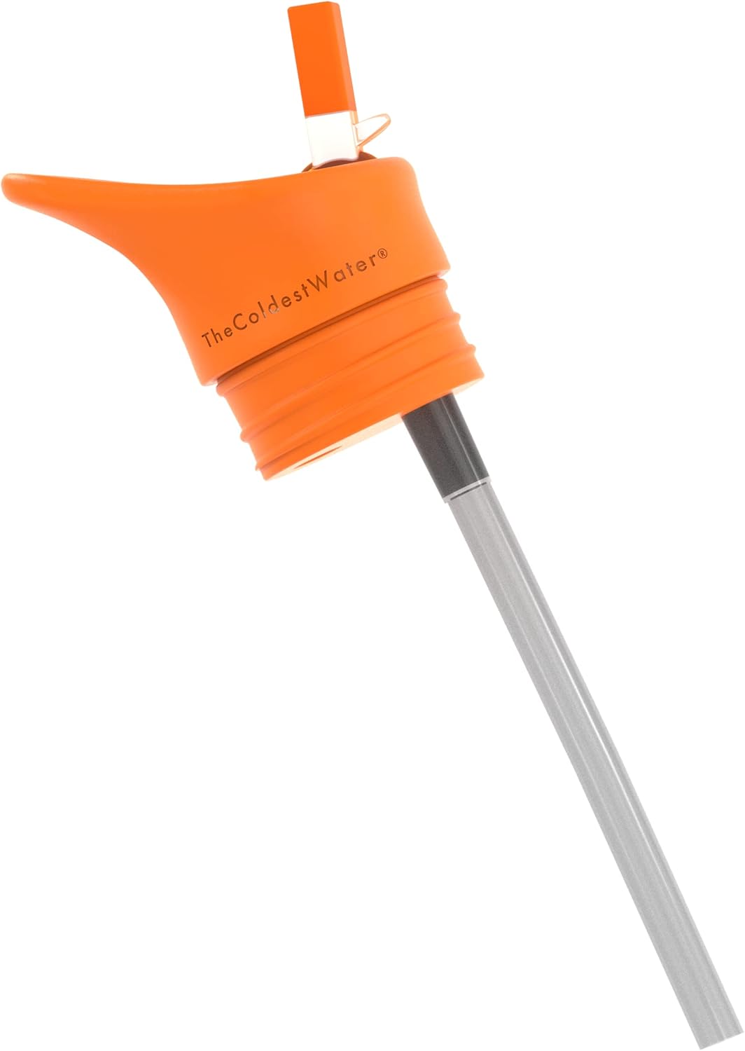 The Coldest Water Insulated Standard Mouth Size 2.0 - Hydro Sports Straw Cap Flip Top Lid - Multi-Compatible with Standard Flask Mouth Size Stainless Steel Water Bottles