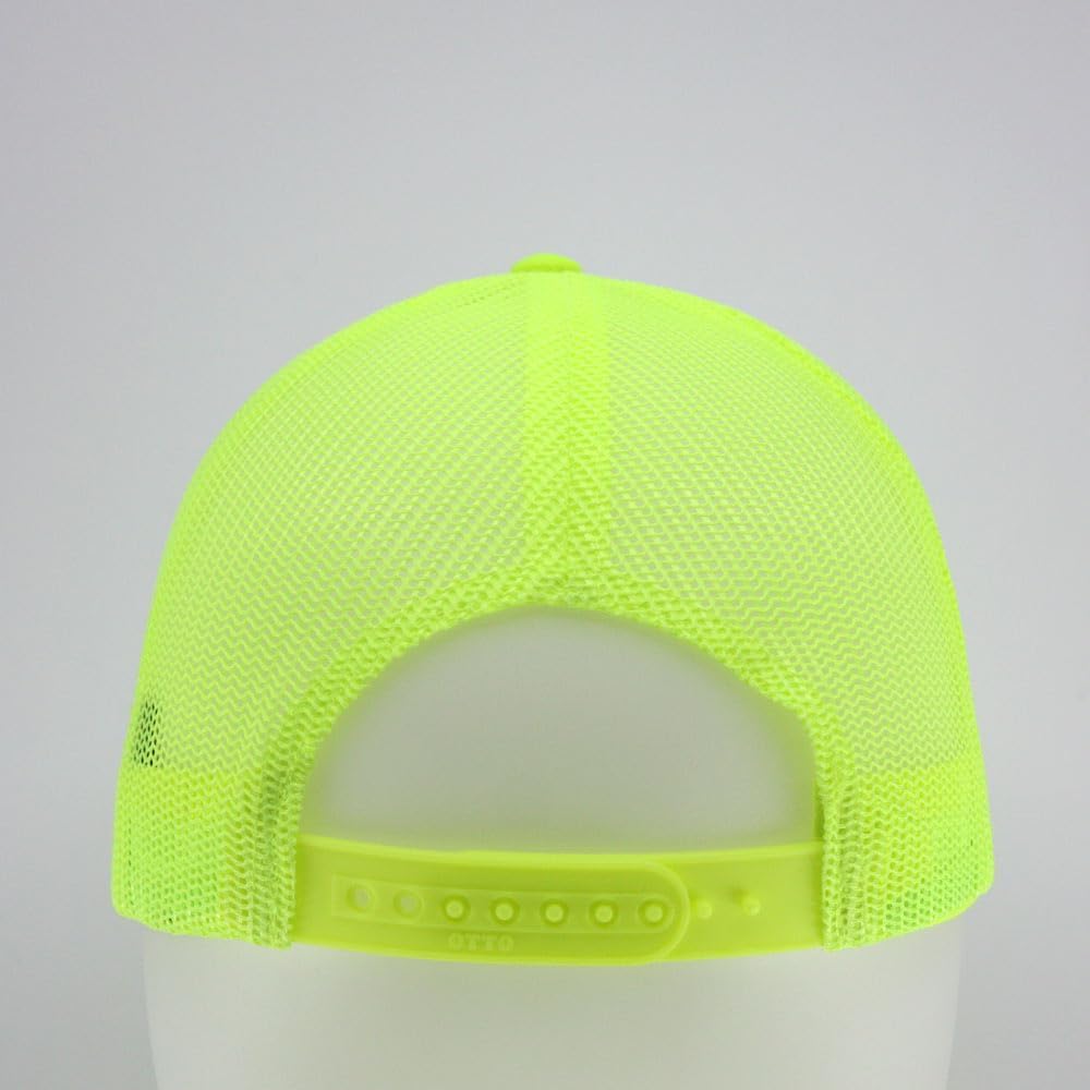 The Vintage Year Reflective High Visibility Piping Neon Polyester Twill Low Profile Structured Baseball Cap
