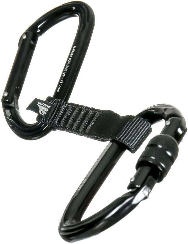 Quickdraw Set with Straight Gate and Screw Gate Carabiners, 4-Pack