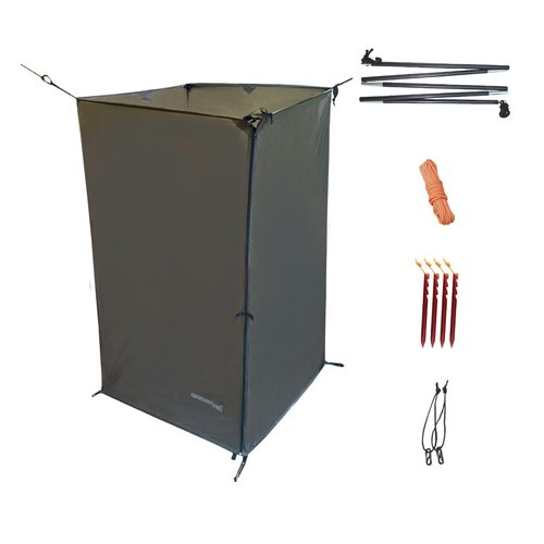 onewind Portable Privacy Shower Tent with Pole, Ultralight Camping Shower Shelter Portable Toilet Tent Bathroom Tent Privacy Changing Dressing Room for Outdoor Use Camping Hiking Backpacking