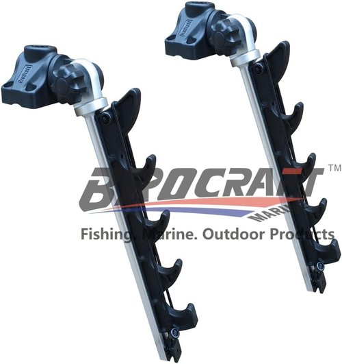 Brocraft Crappie Rod Holder/Transport Rack/Boat Rod Storage System