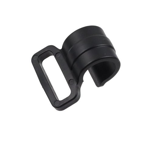 Woogim 40PCS Plastic C Shaped Clips Webbing Strap Clamp Outdoor Tent Poles Connectors of 0.43" Black Clip to Fix Tent Cover Screen for Width of Webbing Strap Less Than 0.75" Black