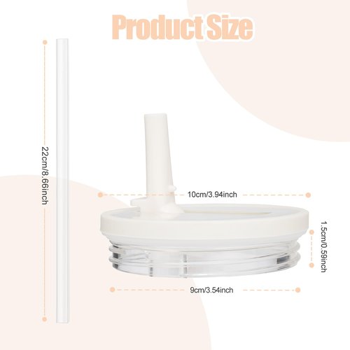 40oz Flip Straw Leak Proof Lid for Stanley H2.0 Quencher, 2 Pack Tumbler Lid Replacement, No Spill Proof Straw Cover for Stanley Cup Accessories (Black)