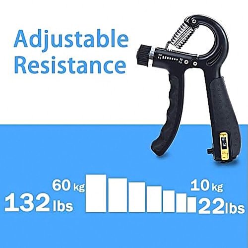 SUCITY Hand Grip Strengthener Trainer - Hand Strengthener & Grip Strength - Forearm Grip Adjustable Resistance - Finger Stretcher, Hand Gripper, Finger Exerciser for Men/Women