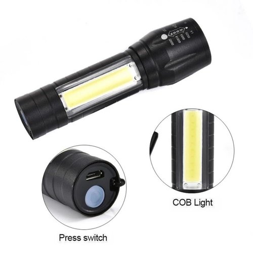 Mini USB Charging LED Flashlight Portable Strong Lights Zoom Torch Outdoor Camping Lamps Lantern Waterproof Flashlights (2)