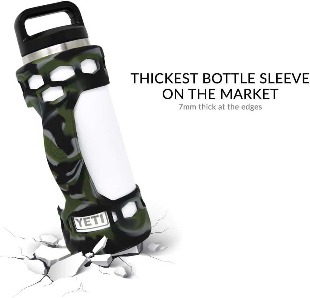 REUZBL Bottle Bumper Silicone Boot Sleeve Protector Accessories with Handle for 26 oz & 36 oz Stainless Steel Water Bottles