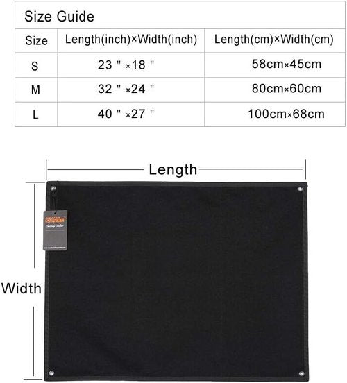 EXCELLENT ELITE SPANKER Tactical Patchs Display Board Foldable Military Patch Holder Panel (Black, S)