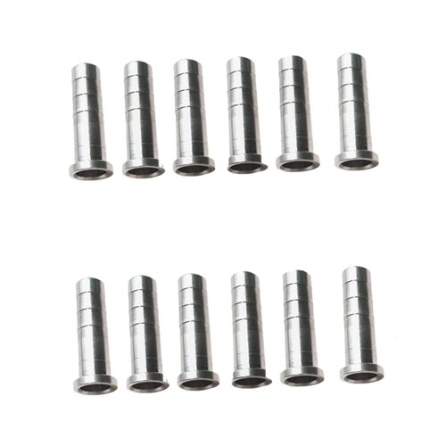 12pcs Aluminum Arrow Inserts for Carbon Arrows 6.2mm Archery Arrow Tip Insert .244 .245 .246 for Target Practice Field Points Broadheads 5/16 inch Crossbow Compound Recurve Bow Arrow Shaft 8-32 Thread