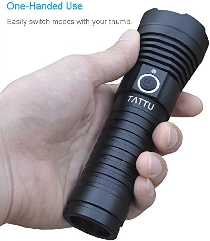 TATTU U3 UV Flashlight Rechargeable 395nm Black Light Torch Blacklight 10W Ultraviolet LED Lamp with Micro USB Charging Cable