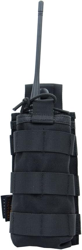 Tactical Radio Pouch - 1000D Tactical Molle Two Way Radios Holder Case for Walkie Talkies
