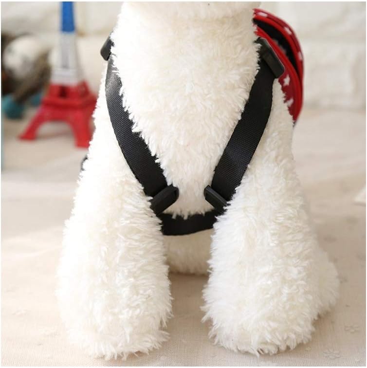 Stock Show Pet Cartoon Backpack Harness with Leash, Puppy Cute Animal Back Pack Saddle Bags with Lead for Dog Outdoor Training Walking, Blue
