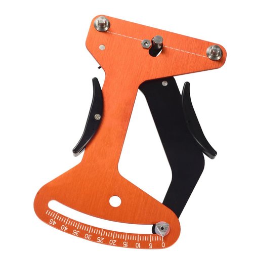 Zodazoqa Bicycle Spoke Tension Meters Measuring Tool Gauge Aluminum Alloy CNC Precise, Tension Adjustment Tool to fit All Spokes, Bicycle Wheel Spoke Manufacturing or Correction Accessories (Orange)