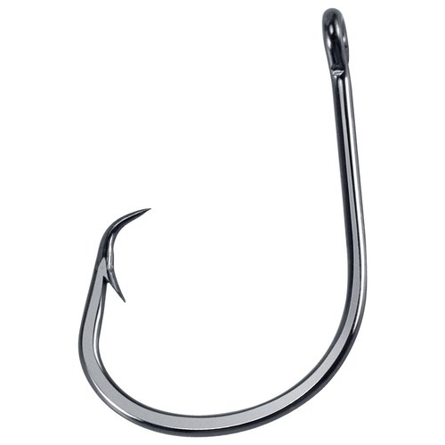 Dr.Fish 50 Pack in-line Circle Hooks, Straight Shank Octopus Hooks, Freshwater & Saltwater Fishing Catfish Tuna Bass Striper 2/0
