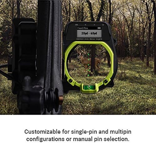 Garmin Xero A1 Bow Sight, 2" Auto-Ranging Digital Bow Sight, LED Pins for Unobstructed Views, Right-Handed