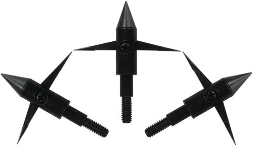 12Pcs Fishing Arrowheads Screw-on Points 150 Grain Black Bowfishing Screw Tips Broadheads for Fishing Arrow Compound Bow, Crossbow and Recurve Bow
