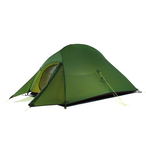 Naturehike Cloud Up Free Standing 2 Person Backpacking Tent Ultralight Nylon Double Layer Camping Tents for Two Person (20D Nylon Green, 2 Person)