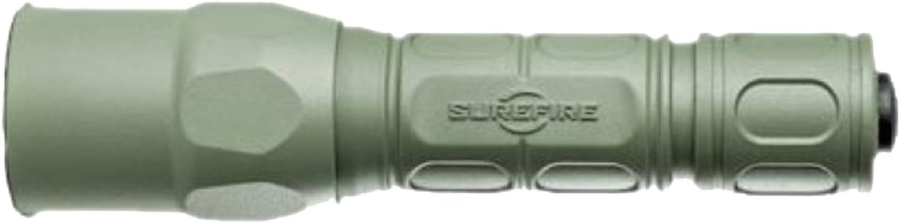 SureFire G2X Pro 600 Lumen Tactical EDC Flashlight Bundle with 4 Extra SureFire CR123A Batteries and Lightjunction Battery Case (Green)