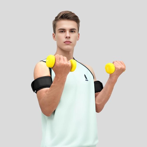 BFR Blood Flow Restriction Bands Workout, Physical Therapy Muscle Building Without Weightlifting Fitness Body Building Occlusion Training Pump (2 Arm Bands+ 2 Leg Bands), Black