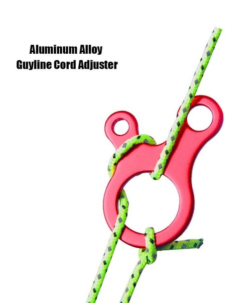 Takelablaze 20Pcs Guyline Wind Rope Buckle Aluminum Alloy Guyline Cord Adjuster Tent Tensioners Rope Adjuster Tent Rope Adjusters for Tent Camping Hiking Outdoor Activity