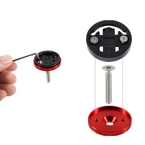 HOUSON bicycle stem cap computer Mount, cap computer Mount adapter bicycle holder bicycle computer stem Mount for G-armin for B-lackbird and for B-ryton