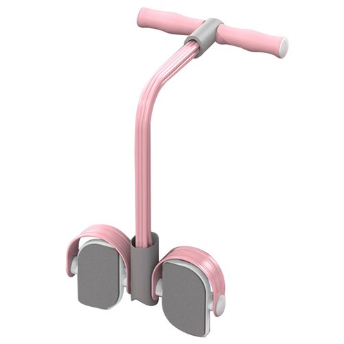 Multifunctional Pedal Puller Resistance Rope, 6 Tube Tension Rope Pull Up Pilate Equipment Yoga Tension Rope Leg Trainer Workout Tool for Full-Body Fitness(Pink)