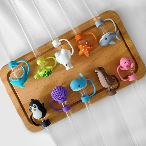 Straw Toppers for Stanley Tumblers 30/40oz Animal - Whale - 3pcs
