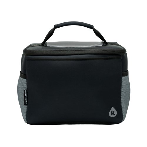 anga Softside Cooler Insulated Lunch Box - 4 Layer Insulation Drink Cooler for Food, Snacks, Can Beer and Seltzers - Leak Proof and Durability Tested - Kanga Brew Box (Midnight)