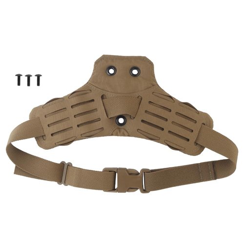 Upgrade Drop Leg Adapter Mid-Low Ride Holster Adapter Universal Belt Loop Receiver Mounts with Molle Strap Leg Shroud (TAN Leg Strap)