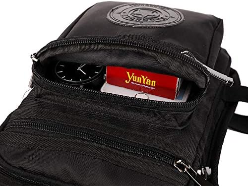 Nylon Drop Leg Bag Hiking Waist Pack for Men Women Tactical Motorcycle Bike Cycling Riding Travel Outdoor Sports Fanny Pouch