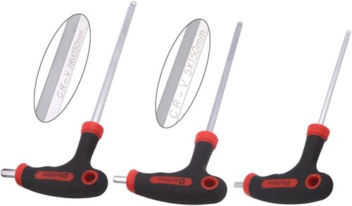 4/5/6mm T-Handled Energe Saving Hex Wrench Set for Bike Pedal Handlebar Disc Brake Mount Repair