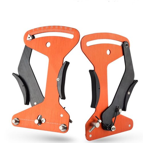Zodazoqa Bicycle Spoke Tension Meters Measuring Tool Gauge Aluminum Alloy CNC Precise, Tension Adjustment Tool to fit All Spokes, Bicycle Wheel Spoke Manufacturing or Correction Accessories (Orange)