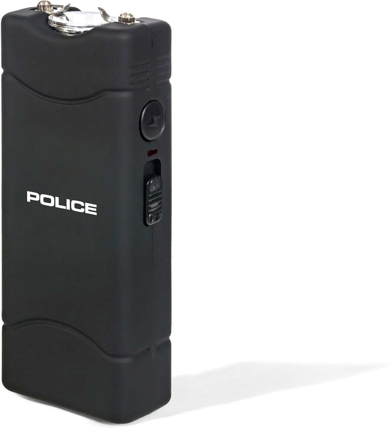 Police Stun Gun for Self Defense 801 – High Voltage Mini Rechargeable with LED Flashlight, Compact & Heavy Duty – Personal Security for Women & Men – Black