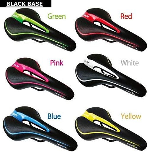 GORIX Bike Saddle Seat Comfortable Cushion with Rail Mountain Road Bicycle for Men and Women (GX-C19)