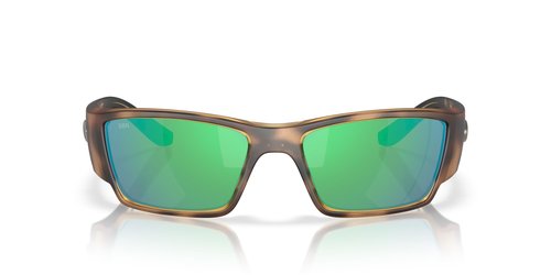 Costa Del Mar Corbina Pro Sunglasses, Matte Tortoise/Green Mirrored Polarized 580G, 61 mm
