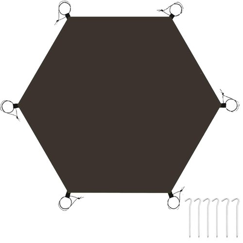 Large Hexagonal Tent Footprint Multifunctional Floor Mat Camping Gear Must Haves Hiking and Survival Gear Tarp Tent Moisture-proof Floor Mat