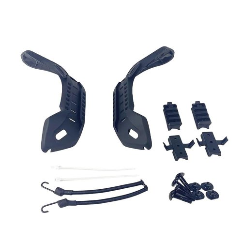 Airsoft Paintball Military Side Rail Set Guide Accessories for MICH PASGT Helmet Multi Color (Black)