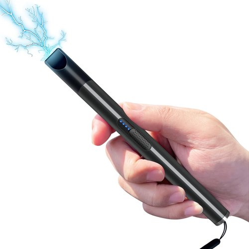 REAX Pain Pen stun Gun for self Defense - Tactical Stun Pen for Women and Men, Mini Stun Gun USB Rechargeable Compact and Concealable for Protection (Black)
