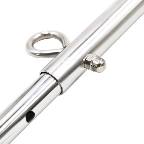 YILUQIFLY Stainless Steel Silver Adjustable Pilates Bar Set Sports Aid Training Fitness Gear (Silver A)