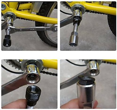 BlueSunshine Professional Bike Bicycle Crankset Crank Puller Remover Repair Wrench Handle Spanner Tool