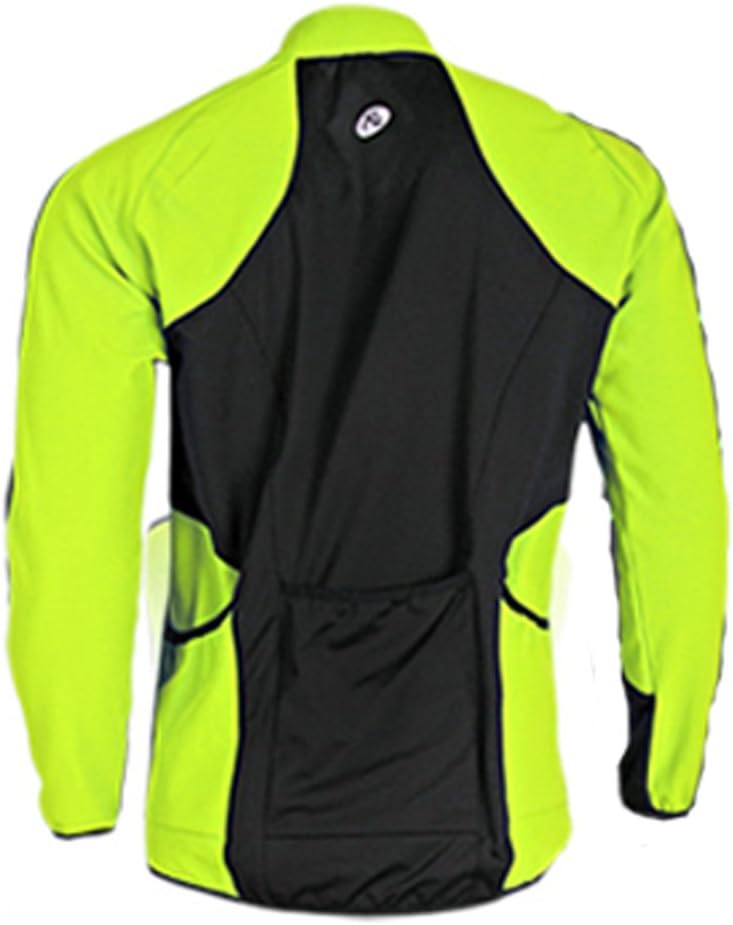 sponeed Men's Windproof Jackets Cycling Fleece Coat Shirts Winter Thermal Snowing Running Tops Bike Overcoats