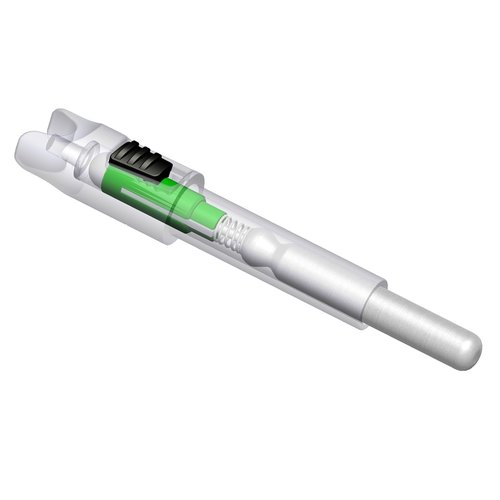 CosiComu G Lighted Nocks for Mini Crossbow Bolts with .165 .204 .233 .244 .246 Inside Diameter with X, H, S, GT Bushings Half-Moon Light up Knocks 6-Pack (Green)