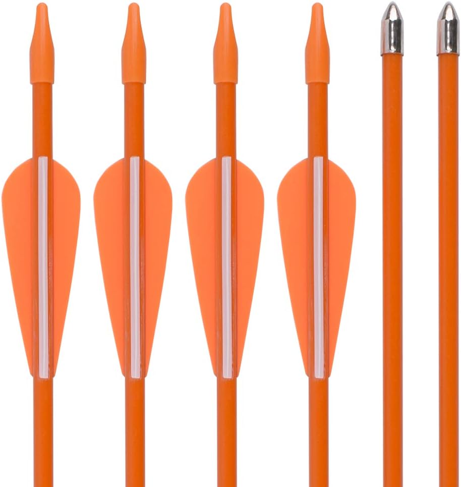 NIKA ARCHERY 24 26 28 30 Fiberglass Arrows for Youth Practise Recurvebow Compound Bow Shooting