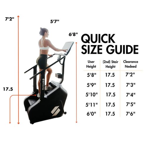 STEPR+ Stair Master with 27" Touchscreen, Commercial Grade Stairmaster Machine for Home, 140 Steps/Min, Bluetooth & WiFi Stepper Machine, Resistance Band Attachments, Mobile App, 375 lb Capacity